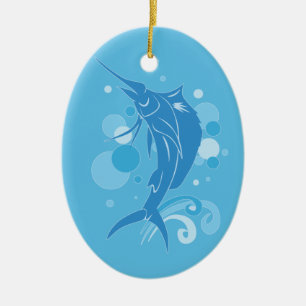 Sailfish Ceramic Tree Decoration