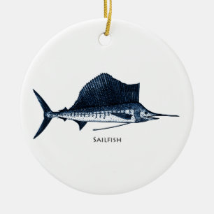 Sailfish Logo Ceramic Tree Decoration