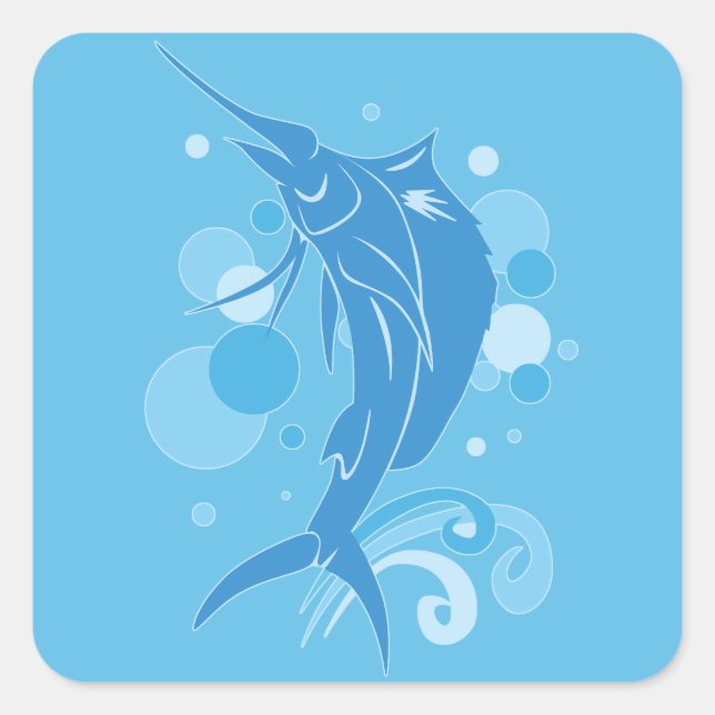 Sailfish Square Sticker (Front)