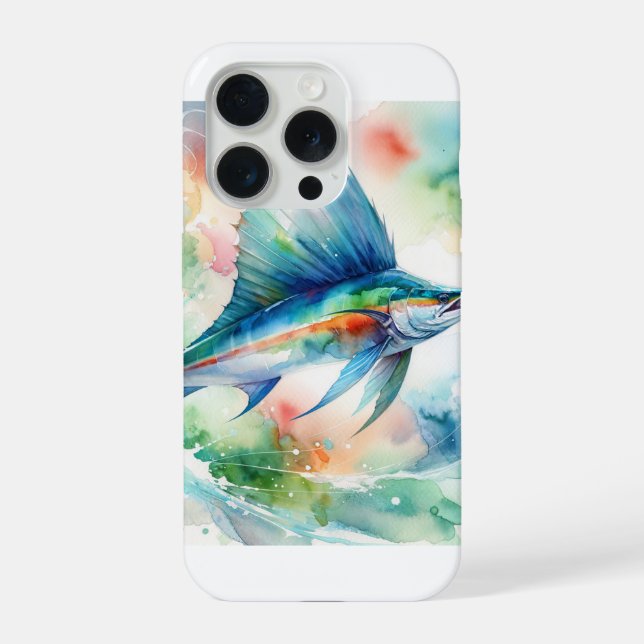 Sailfish Symphony 200824AREF115 - Watercolor iPhone Case (Back)