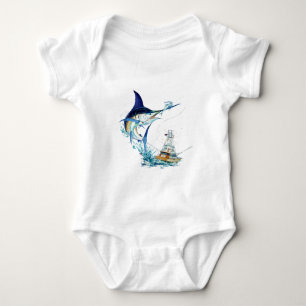 Sailfish Takes the Bait Baby Bodysuit