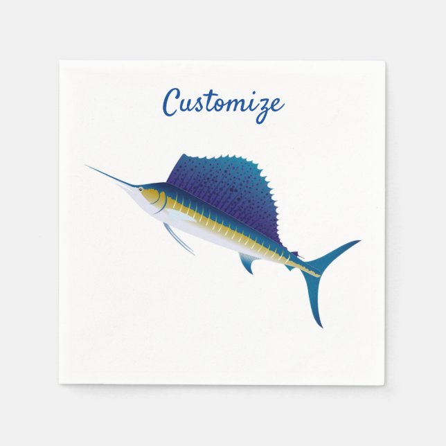 Sailfish Thunder_Cove  Napkin (Front)