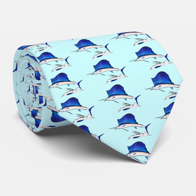 Sailfish Tie (Rolled)