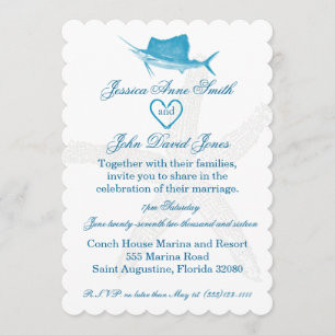 Sailfish Wedding Celebration Invitation