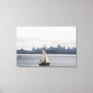 Sailing along the San Francisco Skyline Canvas Print