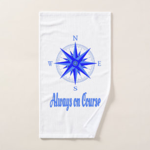 Sailing - Always On Course Compass Shirt Hand Towel