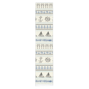 Sailing Anchor Nautical Rope Knot Table Runner