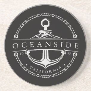 Sailing Anchor Oceanside California 1958 Coaster