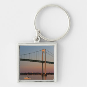 Sailing and leaving New Port Road Island Key Ring