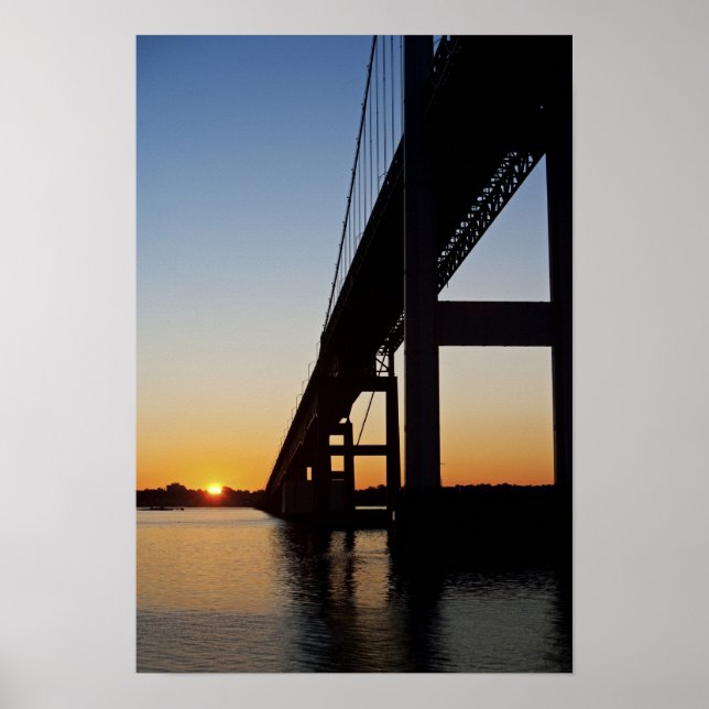 Sailing and leaving Newport Rhode Island Poster (Front)