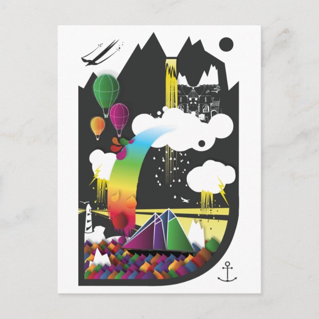 Sailing around my dreams postcard (Front)