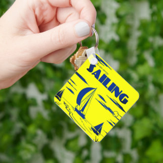 "Sailing" Art Keychain