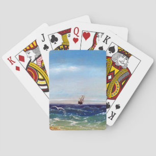 Sailing at sea by Ivan Aivazovsky Playing Cards