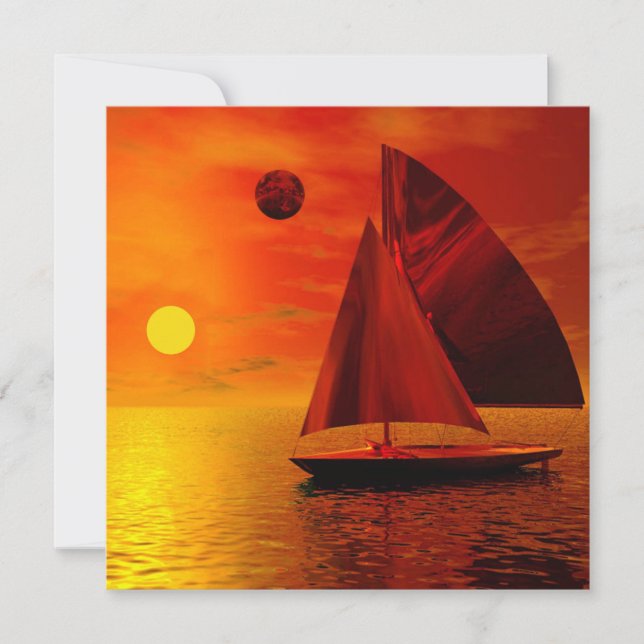  Sailing at Sunset Card (Front)