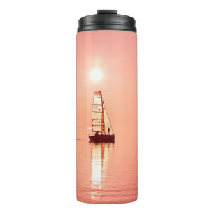 Sailing Away custom name tumbler