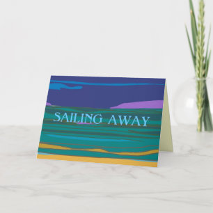 Sailing Away >Holidays Farewell  Card