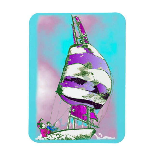 Sailing Away Magnet (Vertical)