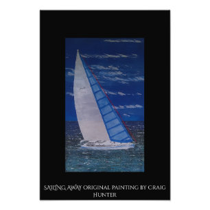 Sailing away photo print