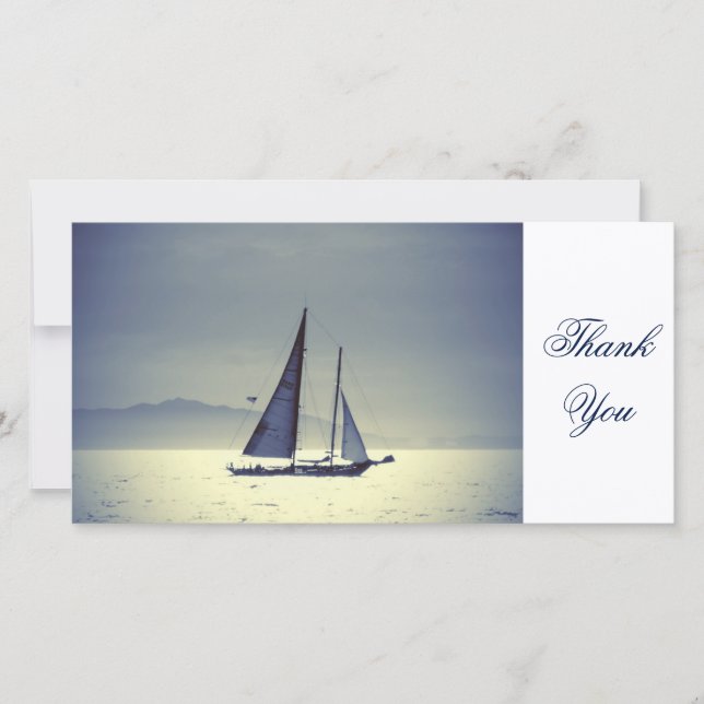 Sailing Away Thank You Card (Front)