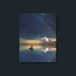 Sailing Away to the Clouds  Canvas Print<br><div class="desc">Surreal sailboat among the stars sails into the distant clouds.</div>