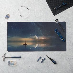 Sailing Away to the Clouds  Desk Mat