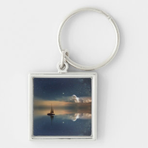 Sailing Away to the Clouds  Key Ring