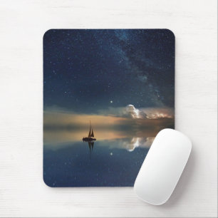 Sailing Away to the Clouds Mouse Mat
