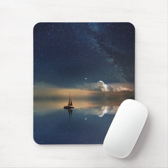 Sailing Away to the Clouds  Mouse Mat (With Mouse)