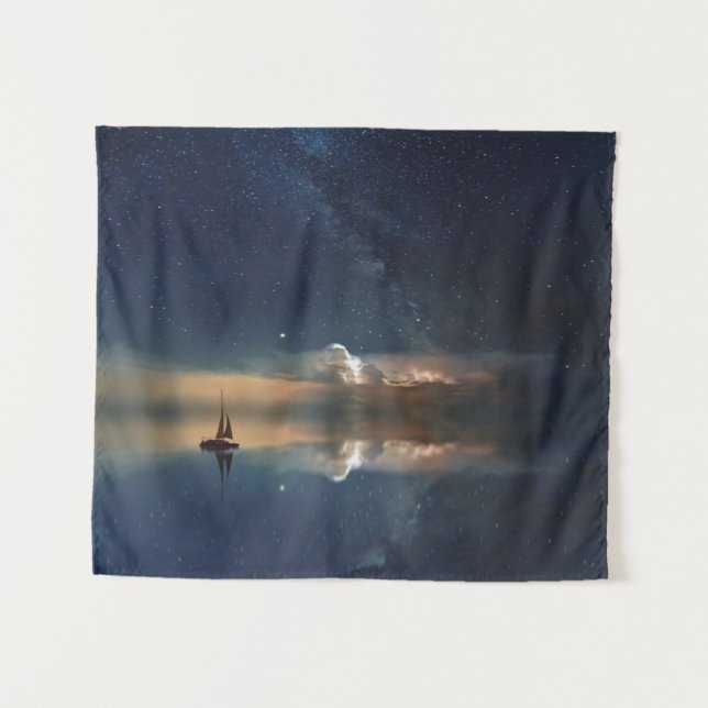 Sailing Away to the Clouds  Tapestry (Front (Horizontal))