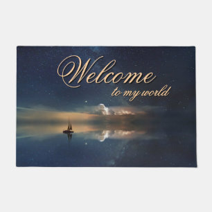 Sailing Away to the Clouds Welcome Add More Doormat