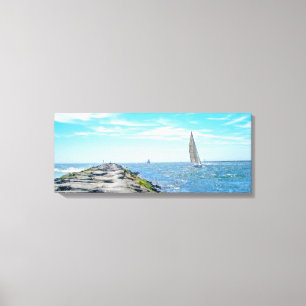 Sailing Barnegat Inet in Summer Canvas Print