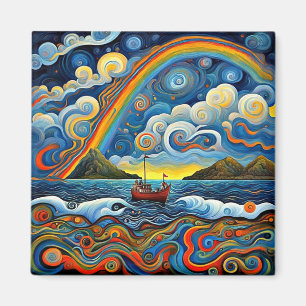 Sailing beyond the rainbow magnet