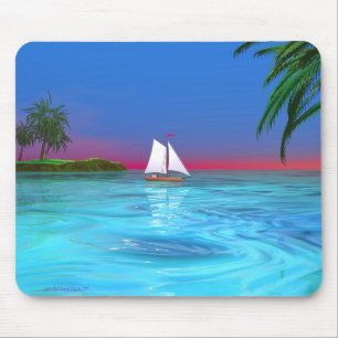 Sailing Blue Mouse Mat