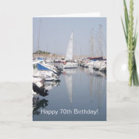 Sailing Boat 70th Birthday