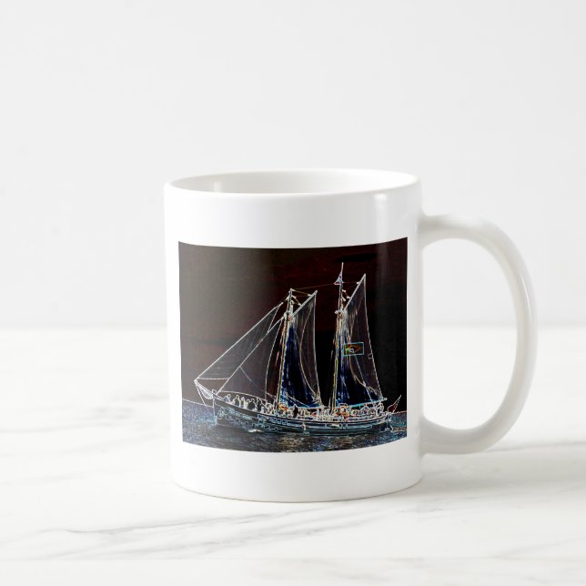 Sailing Boat- Abstract Photograph Coffee Mug (Right)