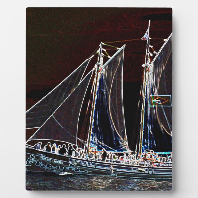 Sailing Boat- Abstract Photograph Plaque (Front)