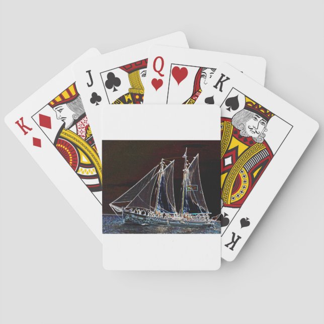 Sailing Boat- Abstract Photograph Playing Cards (Back)