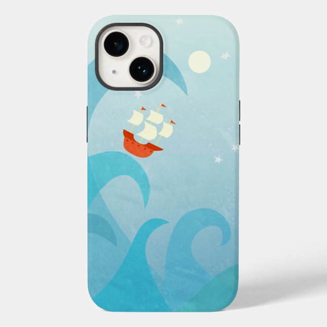 Sailing Boat Art Case-Mate iPhone Case (Back)