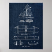 Sailing Boat Blueprint no. 3