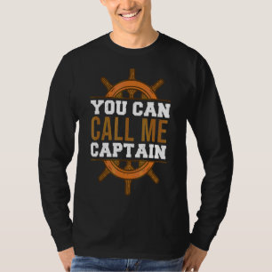 Sailing Boat Captain Ship Master Boating Helm Humo T-Shirt
