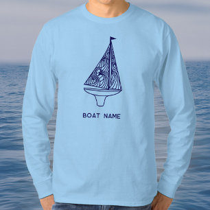 Sailing Boat Name Nautical T-Shirt