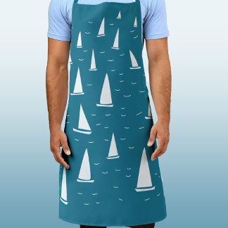 Sailing Boat Nautical Apron