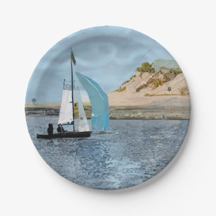 SAILING BOAT PAPER PLATE