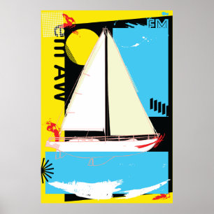 Sailing boat  poster