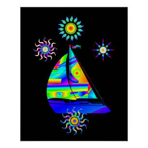 Sailing Boat Poster