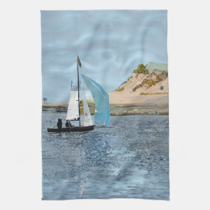 SAILING BOAT TEA TOWEL