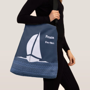 Sailing Boat Tote with customisable text