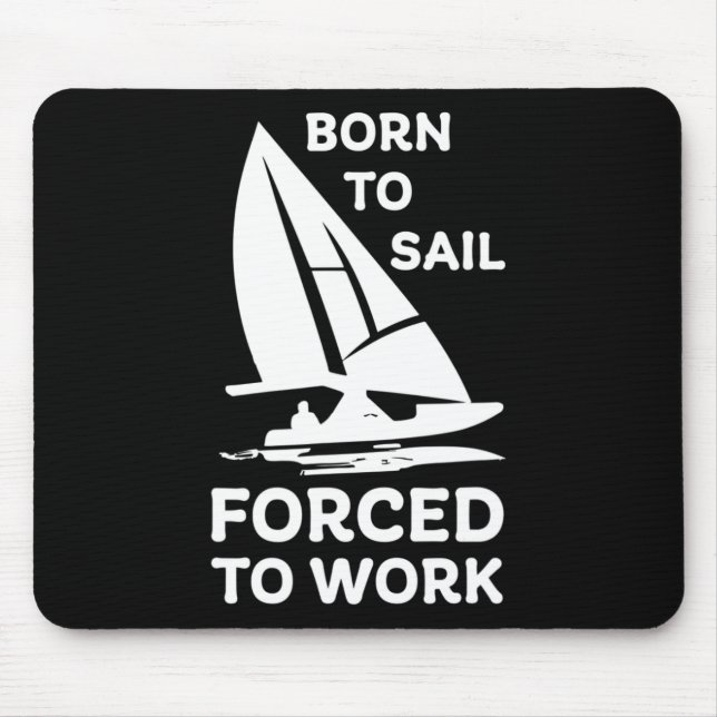 Sailing Boating Yachts Racing Skippers Funny  Mouse Mat (Front)