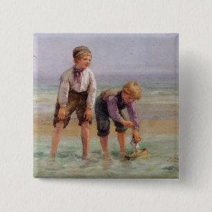 Sailing Boats 15 Cm Square Badge