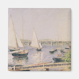 Sailing boats at Argenteuil, c.1888 Magnet